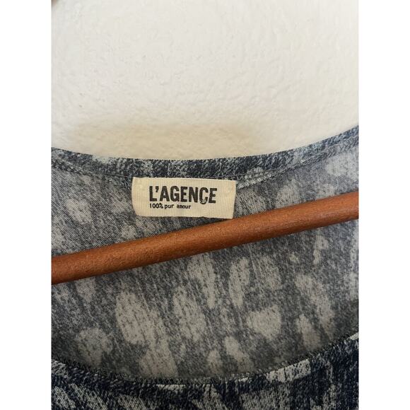 L’agence Sz Small Blue Multicolor Mesh Lightweight Dress - Picture 4 of 7